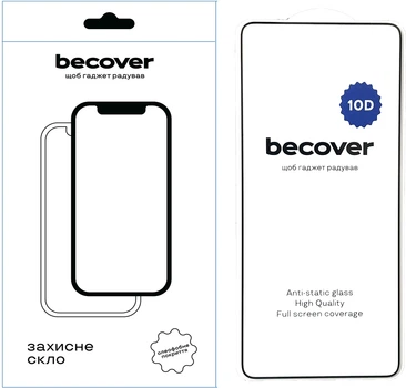 Защитное стекло BeCover для смартфона Oppo Reno12 F 5G 10D Black (BC_712739)