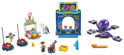 Zestaw klocków LEGO Juniors Toy Story 4 Park rozrywki Buzz i Chudy 230 elementów (10770)