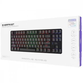 Игровая механическая клавиатура Proove Gaming Everfrost c RGB подсветкой UA/ENG раскладка black