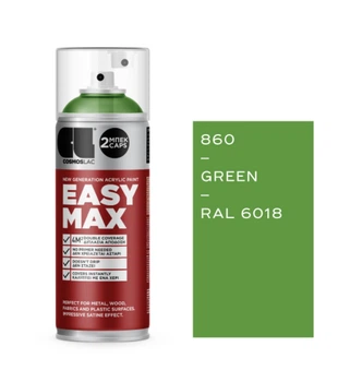 Аэрозольная краска Cosmos Lac Eazy Max RAL 6018 Green (Зеленый) 400 мл