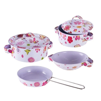 Дитячий набір посуд "Kitchenware" 620-B5(White) кастрюля, пательня