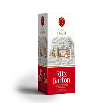 Чай Ritz Barton Ерл Грей чорний байховий 25 пак * 1,8 г (4820279611228)