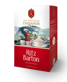 Чай Ritz Barton Англійський сніданок чорний 90 г (4820279611327)