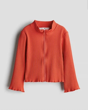 Кардиган в рубчик H&M дівчинці 134/140 червоний