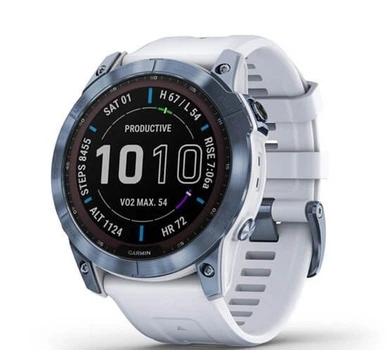 Смарт-годинник Garmin fenix 7X Sapph Sol Mineral Blue