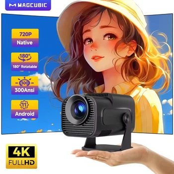 Смарт проектор Magcubic HY320 Mini, HDMI, Android 11, Bluetooth, WiFi, для домашнего кинотеатра, портативных устройств, ПК и ноутбуков