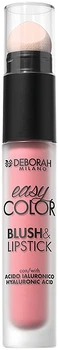 Жидкая помада для губ и румяна 2в1 - Deborah Easy Color Blush&Lipstick 02 - Cold Rose (4ml) (1236976-421722285-2)