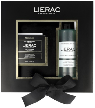 Подарунковий набір Lierac Premium Крем для контуру очей 20 мл + Засіб для зняття макіяжу очей 100 мл (3701436927530)