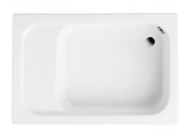 Душовий піддон із сидінням Polimat RONI 120 x 80 х 40,5/28 см