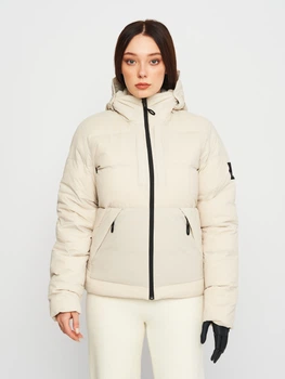 Пуховик зимний короткий женский Jack Wolfskin Wandermood Down JKT W 1207321_6260 XS Бежевый (4064993902754)
