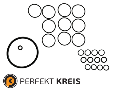 Комплект резиновых уплотнителей нижнего набора для DAF XF/CF (Perfekt Kreis)