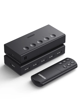 Коммутатор HDMI UGREEN CM568 5в1 4K 60 Hz Black (90512)