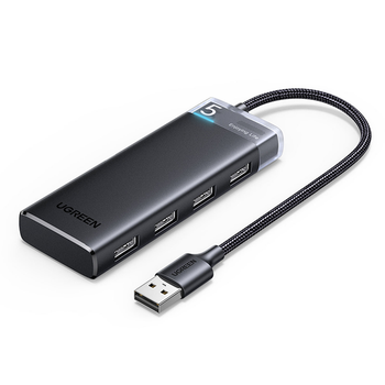 USB-хаб Ugreen CM653 4-Port USB 3.2 Gen 1 с дополнительным питанием USB Type-C 5Gbps (15548)