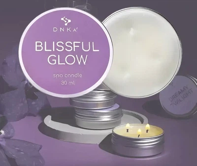 Масажна свічка для рук Spa candle Blissful Glow з ароматом жасмину та півонії DNKa 30 мл