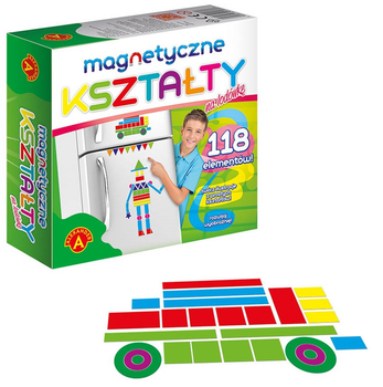 Puzzle magnetyczne Alexander Kształty na lodówkę 118 elementów (5906018011838)