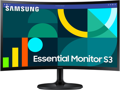 Monitor 24" Samsung Essential Curved S3 (LS24D364GAUXEN)