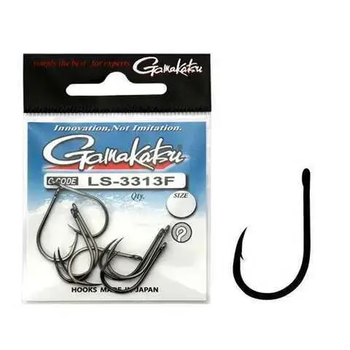 Крючок GAMAKATSU LS-3313F RING EYE № 02 10шт,27264