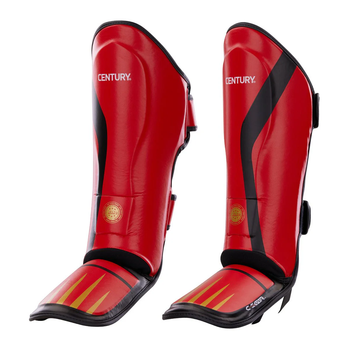 Захист гомілки та стопи для кікбоксингу Century Shin Guard C-GEAR Integrity WAKO (117731-903) Red Youth