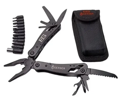 Мультитул 10 в 1 Gerber Bear Grylls набор магнитных бит и чехол черный ART 8811