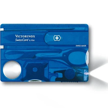 Складний швейцарський ніж-карта Victorinox SwissCard Lite 07322.T2 13 функцій/Blue (Vx07322.T2)