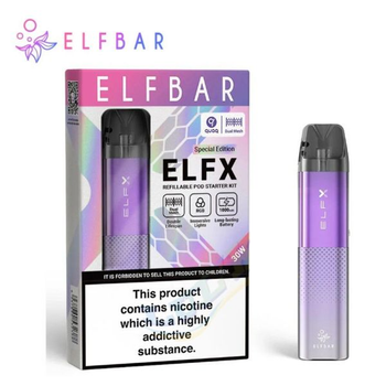 Багаторазова POD система Elf Bar ELFX Kit 1000 mAh Purple