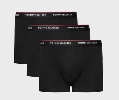 Набір чоловічих трусів боксерів TOMMY HILFIGER PREMIUM ESSENTIALS 3 шт в наборі, розмір XL, чорні.