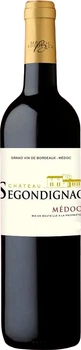 Вино Château Segondignac Medoc AOC червоне сухе 0.75 л 13.5% (3397859653349)
