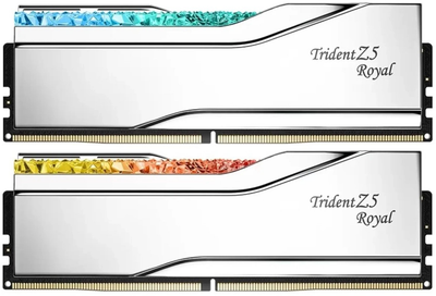 Оперативна пам'ять G.Skill DDR5-6400 32768MB PC5-51200 (Kit of 2x16384MB) Trident Z5 Royal White (F5-6400J3039G16GX2-TR5S)