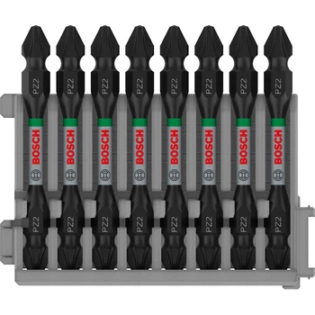 Набор двойных ударных бит Bosch Pick and Click PZ2-PZ2 65 мм, 8 шт (2608522338)