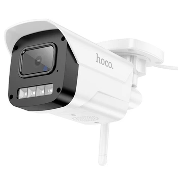 Камера відеоспостереження Hoco D4 Outdoor gun-type HD 2Мп Wi-Fi з нічним режимом IP65 Білий
