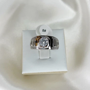 Кольцо родий Xuping Кольцо на палец цирконий Серебристый 18 р R16089
