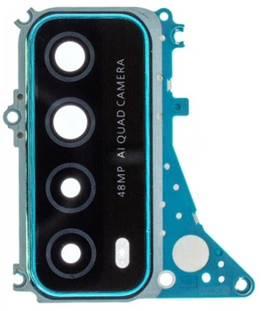 Стекло камеры Huawei P Smart 2021 с рамкой зеленого цвета Crush Green High Copy