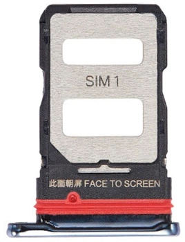 Держатель Sim-карты Xiaomi 11T /11T Pro серебристый Moonlight White Celestial Blue на две Sim-карты High Copy