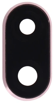 Стекло камеры Huawei P20 Lite /Nova 3e с рамкой розового цвета Sakura Pink High Copy