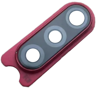Стекло камеры Samsung A207 Galaxy A20s с рамкой красного цвета High Copy