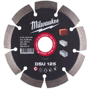 Круг отрезной Milwaukee алмазный DSU 125, 125мм (4932373147)