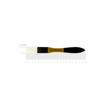 Кисточка для рисования Rosa Щетина флейц, AMBER 2306, №20 (4823098533542)
