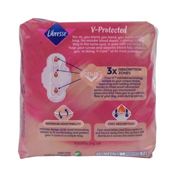 Гігієнічні прокладки Libresse Invisible Soft Normal 10 шт.
