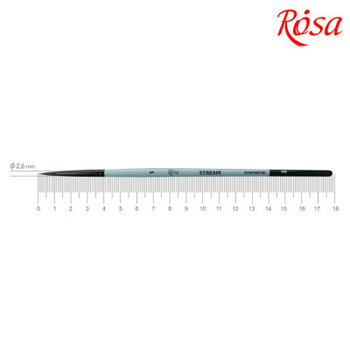 Кисточка для рисования Rosa Синтетика круглая, STREAM 132, № 1 (4823098517238)