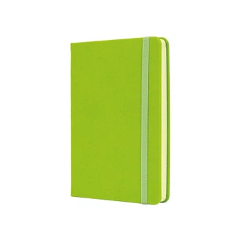 Книга записная Optima А6 SQUARE, твердая обложка, резинка, кремовый блок линия, фисташковый (O20386-67)