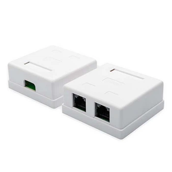 Компьютерная розетка Atcom RJ45 x2 UTP cat.6 (60252)