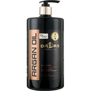 Маска для волос Dalas Cosmetics Argan Oil Hair Mask С натуральным экстрактом клюквы и аргановым маслом 900 мл (4262396141545)