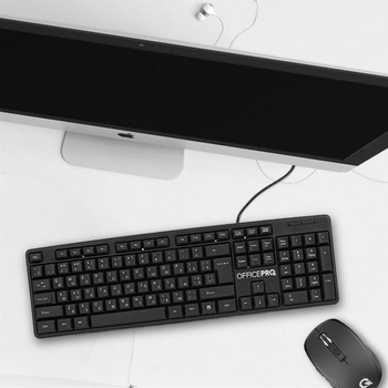 Клавіатура OfficePro SK166, USB, Black