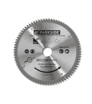 Диск для пилки Parkside PKSB A1 210 x 30 мм 80 зубців (P-202512)