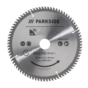 Диск для пилки Parkside PKSB B1 210 x 30 мм 80 зубців (P-202516)