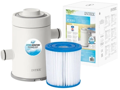 Картриджний фільтр-насос Intex 28602 потужність 1250 л/год Crystal Clear Cartridge Filter Pump