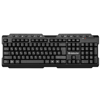 Клавіатура Defender (45189) Element HB-195 USB UKR чорний, безпровідна