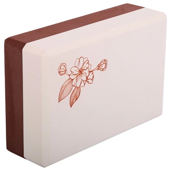 Блок для йоги двокольоровий 23x7.5x15см Етиленвінілацетат BLOOM YOGA BRICK коричневий LB7041