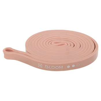 Резина петля для подтягиваний и тренировок лента силовая BLOOM SUPER BAND LB7070-2 (латекс, размер 2080x13x4,5мм, жесткость ХS, розовый)