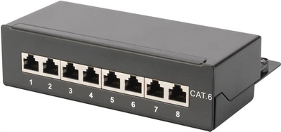 Патч-панель DIGITUS САТ 6 STP, настільна, 8 портів, зібрана